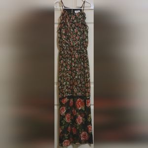 Floral maxi dress - large